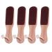 Anself 4PC Double Sided Foot Rasp Manicure File Callus 2-Sided Wooden Foot File Hard Skin Remover and Callus Removal Reusable Foot Rasp for Callus Trimming & Callus Removal Manual Pedicure File