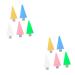 minkissy 2 Sets Pen Tip Wax Replacement Heads Crystals Studs Picker Tip Manicure Tools Nail