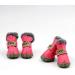 Pihappy Warm Winter Dog Boots XS Pink - Skidproof Snowman Paw Protectors 4PCS - Buy Online on GoSupps.com