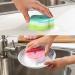 Sponges Scouring Pads 5pcs Flower Shape Sponge Brush Tableware Glass Wash Dishes Sponge Kitchen Home Christmas Cleaning Tool Random Color - Buy Online on GoSupps.com