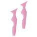 Beavorty 2pcs Silicone Beauty Ruler Tuile Molds Silicone Makeup Guide Tool Angled Eyeshadow Stencils Cream 1 count (Pack of 1) Pink-1