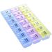 INVODA 2PCS Weekly Pill Organizer - 7 Day Pill Case with Medication Reminders & 21 Detachable Compartments for Easy Pill Management - Buy Online on GoSupps.com