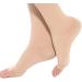 TOFLY Thigh High Compression Stockings (Pair) - Open Toe, Opaque, Firm Support 15-20mmHg with Silicone Band - Varicose Veins, Swelling, Edema, DVT Relief - Beige XXL - Buy Online on GoSupps.com