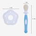 Minkissy Silicone Bristle Children's Toothbrush - Soft Baby Training Brush Set - Blue 1 Pack - Buy Online on GoSupps.com