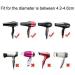 2PCS Black Salon Hair Dryer Nozzle Replacement Set - Fits Outer Diameter 4.5cm and 4.6cm - Professional Hairdressing Styling Tool - Buy Online on GoSupps.com