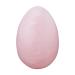 Rosenquarz-Yoni-ei massage stone for cone exercises relaxation after birth.Gemstone made of natural crystal.Exquisite craftsmanship with a pre -drilled hole for simple