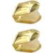 SUPVOX 2Pcs Gold Plated Small Single Tooth Cap Hip Hop Teeth Grill - Golden | Premium Quality - Buy Online on GoSupps.com