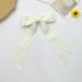 Chic Bow Hair Clips for Women and Girl Set of 2 Big Bowknot Hairpins with Satin Ribbons - French Hair Barrettes in Elegant Colors - Buy Online on GoSupps.com