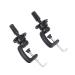 Wig Mannequin Head Stand, wig head stand,Cosmetology Manikin Holding Clamp/Stand 2 packs (black)