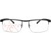 Buy Rapping Glasses | Half Frame Multifocal Black Reading Glasses for Men & Women - Anti-Blue Light +1.00 +1.50 +2.50 Diopters Available - Buy Online on GoSupps.com