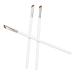 Angled Brush Nylon Make Up Brush White 3pcs Wooden Handle for Salon