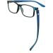BUNNY EYEZ Readers JACOB - Stylish Dark Navy Blue Reading Glasses with Tiltable & Flippable Frame | 2.5 Diopters | Shop Internationally - Buy Online on GoSupps.com
