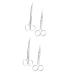 Beaupretty 4 pieces of fabric scissors onion cutter pet-hairdressing scissors animal hair scissors pet scissors with a round head animal hair cutter shape for animal hair pointed curved scissors