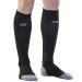 Zensah Tech+ Compression Socks - Running Compression Socks Large Black