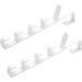 ULTECHNOVO 4 Pcs Towel Hooks Door Hanging Rack Multifunctional Hooks Five Sections Door Hanger 2pcsx2pcs Whitex2pcs - Buy Online on GoSupps.com