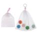 Bubble Net Drawstring Shower Bags Natural Drawstring Bags Exfoliating Bag Holder Foam 3 Pack