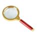 Magnifiers Magnifier Hd Reading Reading Newspaper Reading Glass Metal Frame 4 Times Magnifying Glass Comfortable Anniversary