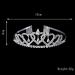 Frcolor Wedding Prom Bridal Tiara Crown Headband Crystal Heart Shape Princess Crown - Buy Online on GoSupps.com