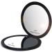 Mpowtech Compact Mirror 1x/10x Magnification - Travel Makeup Mirror - Pocket Mirror for Handbag - Handheld 2-Sided Portable Mirror Compact Mirror - Black Round - Buy Online on GoSupps.com