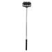 Telescopic back massage scooter extendable scooter stick men women household sore muscles relief telescopic roller massage device for muscle relaxation (black)