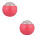 Beaupretty 2st hand massage ball stainless steel blind circulation promote lacrosse massage ball Face accessories Foot massager roller ball for the household massage device with ice roles soothing ABS