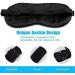 Luxury Dark Blue Silk Sleeping Mask | Adjustable Eye Mask for Travel & Night Sleep - Buy Online on GoSupps.com