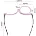 Bnoyoneras Makeup Reading Glasses for Women - Light Foldable & Rotatable Magnification - Stylish Eye Makeup Glasses - 2.50 Purple - Buy Online on GoSupps.com