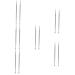 Lurrose 12 Pcs Auricular Point Probe Pen Massage Tools Spring Tools Face Tools Ear Wax Remover Tool Ear Cleaner Spoon Guasha Massage Tool Point Pens Ear Point Pens Silverx6pcs 12.5x0.3x0.3cmx6pcs