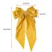 2 PCS Big Satin Silky Bows Hair Clips with Long Tail | French Barrette Hair Accessories for Women Girls (Black Wine Red) - Buy Online on GoSupps.com