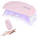 Aokitec Mini UV LED Nail Lamp, Portable Gel Light Mouse Shape Pocket Size Nail Dryer with USB Cable for All Gel Polish(Pink)