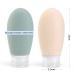 4-Pack 100ml Silicone Travel Bottles Set - Leak-Proof Refillable BPA-Free - Ideal for Cosmetics & Shampoo - TSA Approved - Gray White Blue Green - Buy Online on GoSupps.com