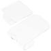 Didiseaon 2pcs Nail Palette Acrylic Nail Display Cosmetic Palettes Nail Art Decoration Nail Gel Eyeliner Cosmetic Palettes Eyeshadow Palettes Doll Cake Pan Fake Nail Tips Display Board Mix 7.7x7.7x2.7cm Transparent