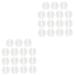 Healeeved 30 pairs of glasses nose pads clerasille pads Birllen adhesive pad apricot pads nasal cushion nasal protection sun protection sun nose shaper silicone silicone silicone kiesel gel component increased transparentx2st 1.5x0.2cmx2pcs