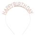 ShiQiao Spl Happy Birthday Headband for Girls Birthday Tiara for Women Crystal Headbands for Girls Happy Birthday Decorations