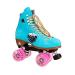 Moxi Skates - Malibu Barbie Limited Edition - Fun and Fashionable Womens Quad Roller Skate True Blue 8