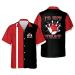 LASFOUR Custom Funny Bowling Shirts for Men Retro, Vintage Bowling Button-Down Short Sleeve Hawaiian Shirt Bowling for Men K4
