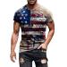 Tshirts Shirts for Men, Mens Graphic T-Shirts American Flag 4Th of July Mens T Shirt Short Sleeve Independence Day Shirts Top B-multicolor XX-Large