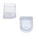 10 Pairs Practical High Heel Protector Transparent Wearproof Latin Betty Dance Shoes Cover Heel Repair Caps Covers Heels Stopper for Women Girls ( Size S )