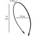 Narrow Unisex Silicone Headband - 0.2 cm x 13 cm - Black Headband for Women & Men - International Shipping Available - Buy Online on GoSupps.com