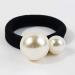 Lurrose 3pcs Pearl Hair Ties - Cotton Stretch Hair Bands for Women & Girls - Stylish Beaded Hair Ropes - Perfect for All Hair Types - Buy Online on GoSupps.com