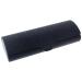 Paule & Knopf Satin glasses case with magnetic closure and classic pattern punching Black