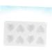 DECHOUS 3D Silicone Heart Mold Candy Making Molds Cake Mold Trays Silicone Cake Mold Silicone Soap Molds Heart Fondant Mold Candle Molds Cake Baking Moulds Chocolate Fudge White 29.5*3.5*17cm White - Buy Online on GoSupps.com