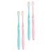 Beavorty 4 pieces wangan hair toothbrush for adult toothbrush brass toothbrush with soft bristle toothbrush for adult body care toothbrush fur toothbrush