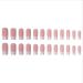 Enppode French Tip Long Square Acrylic Nails with Pearls - Elegant White Fake Nails for Women - Buy Online on GoSupps.com