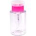 Nail Remover Pump Dispenser Nail Polish Remover Dispenser Empty Clear Push Down Bottle Plastic Pump Liquid Container Rosy 180ml - Buy Online on GoSupps.com