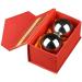 Baoding Balls Massage Set | Chinese Health Exercise Stress Balls with Carrying Bag for Hand Therapy & Relaxation - Buy Online on GoSupps.com