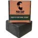 Man Soap Eco Friendly Natural Charcoal Mens Vegan Friendly 4in1 Long Lasting Soap Body Wash Handmade Cold Process Cleaning Soap Cleanser Shaving Foam for all Skin Types - Buy Online on GoSupps.com