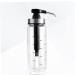 WOFASHPURET Glass Containers for Liquids Coffee Syrup Dispenser Pump Stainless Steel Press Mouth 22.5x6x6cm Black - Buy Online on GoSupps.com
