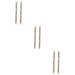 Didiseaon 6 Pcs Double Head Eyebrow Pencil Waterproof Eyebrow Pencils Double Tip Eye Brow Mascara Brown Wooden 1 count (Pack of 1) Brownx3pcs