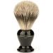 Edwin Jagger Super Badger Shaving Brush with Drip Stand - Imitation Ebony Small | Premium Quality Shaving Accessories for an Exceptional Shave - Buy Online on GoSupps.com